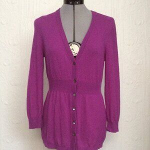 Vintage lilac purple Vince cashmere cardigan size M